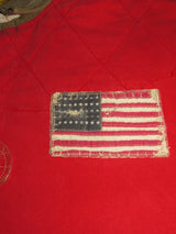 Polo Ralph Lauren Large Mountain Expedition Red Rugby Shirt Patches Flags Outdoor