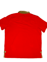 Polo Ralph Lauren Large Mountain Expedition Red Rugby Shirt Patches Flags Outdoor